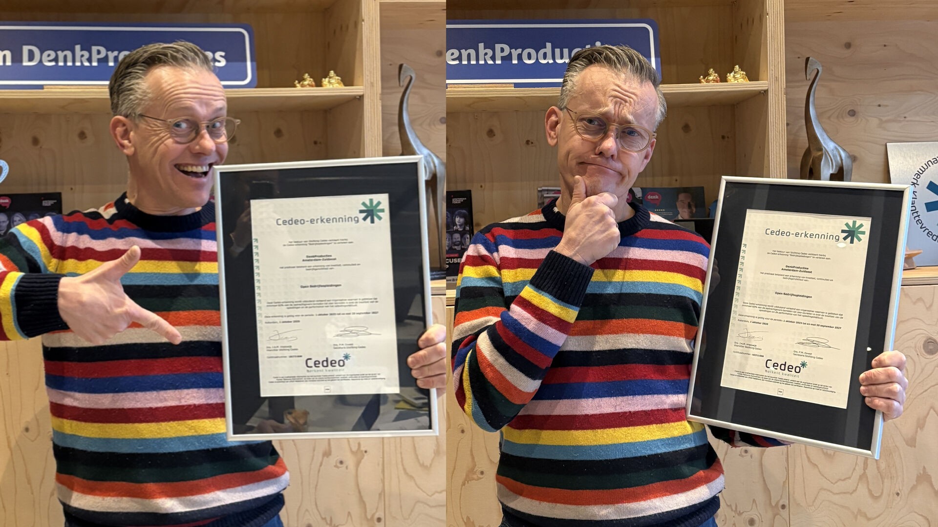Cedeo erkenning voor DenkProducties