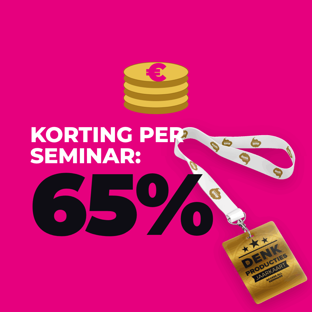 Korting per seminar: 65%
