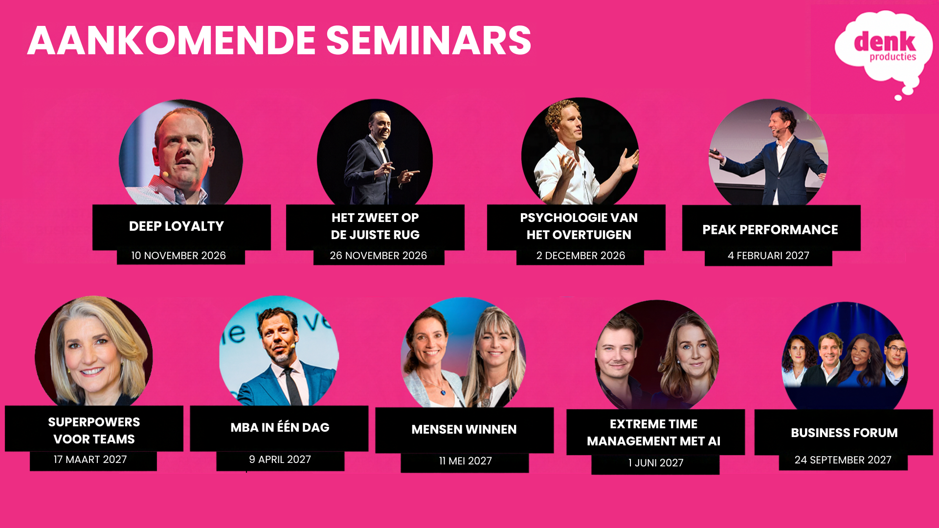 aankomende seminars
