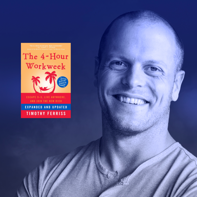 Tim Ferriss Author, podcaster, blogger, investor, innovator
